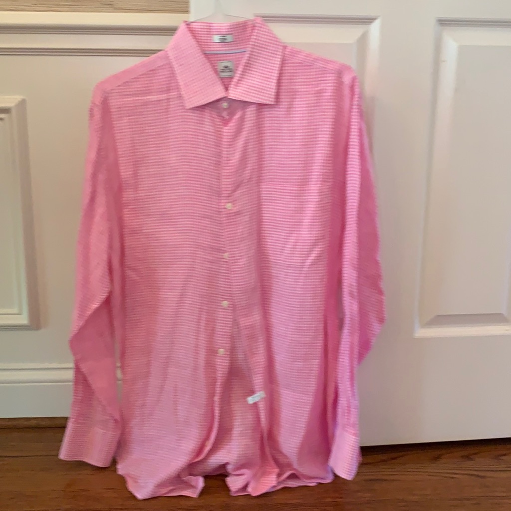 Pink Peter Millan Button Down